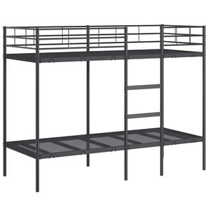 vidaXL K&oslash;yeseng uten madrass svart 75x190 cm st&aring;l