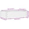 vidaXL Plantekasse 90x60x26,5 cm impregnert furu