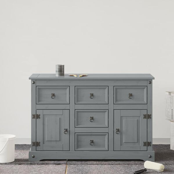 vidaXL Møbelmaling Grå 10 x 10 x 12,2 cm Veggdart