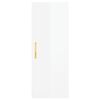 vidaXL Highboard h&oslash;yglans hvit 34,5x34x180 cm konstruert tre