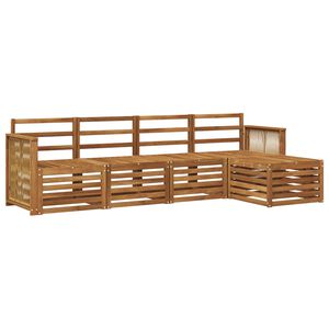 vidaXL Utend&oslash;rs sofa-sett 5 stk. Naturlig