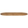 vidaXL Bordplate 110x50x2,5 cm oval heltre mango