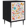 vidaXL Nattbordskap MAINZ Svart eik 36 x 33 x 51 cm Konstruert tre