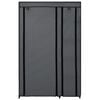 vidaXL Sammenleggbar garderobe grå 110x45x175 cm stoff