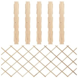 vidaXL Espaliergjerder 5 stk heltre gran 180x80 cm