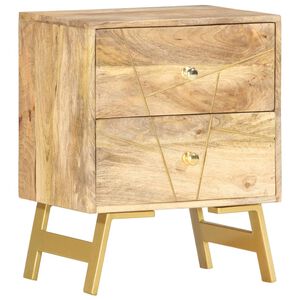 vidaXL Nattbord 40x30x50 cm heltre mango