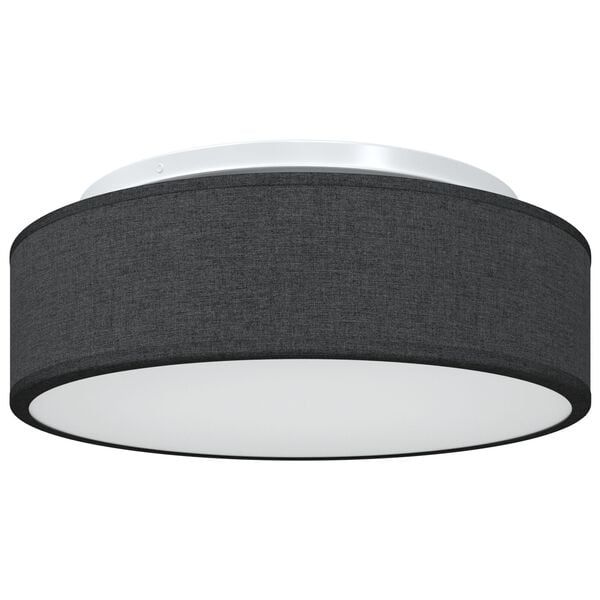vidaXL Taklampe med s&oslash;kelys Svart 38 x 38 x 13,5 cm stoff