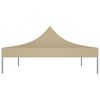 vidaXL Teltduk for festtelt 4,5x3 m beige 270 g/m²