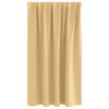 vidaXL M&oslash;rkleggende Gardiner med Ringer 2 pcs Beige 140 x 140 cm