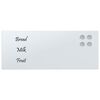 vidaXL Veggmontert magnettavle hvit 50x20 cm herdet glass