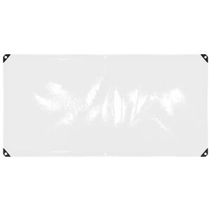 vidaXL Klar presenning med maljer 1x2 m PVC