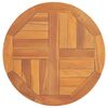 vidaXL Bordplate heltre teak 2,5 cm 50 cm