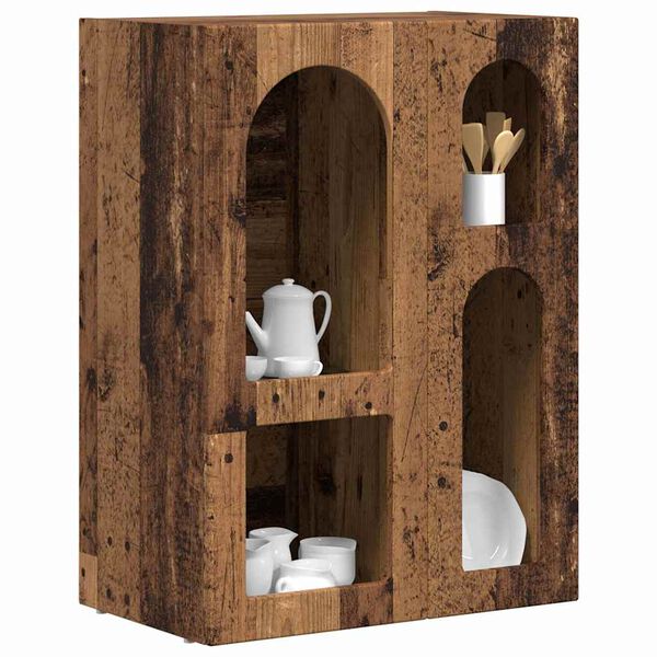 vidaXL Serviesskap Gammelt tre 59 x 35 x 80.5 cm Konstruert tre