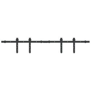 vidaXL Skyved&oslash;rsett for skap 122 cm karbonst&aring;l