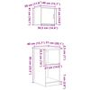vidaXL Garasjeskap 2 stk hvit konstruert tre