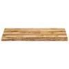 vidaXL Bordplate naturlig kant 120x60x2,5 cm grovt heltre mangotre