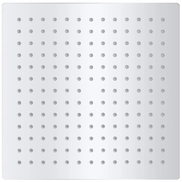 vidaXL Regndusjhode rustfritt st&aring;l 25x25 cm firkantet