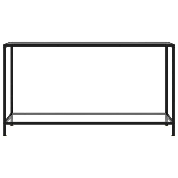 vidaXL Konsollbord gjennomsiktig 140x35x75 cm herdet glass