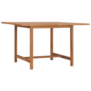 vidaXL Utend&oslash;rs spisebord 110x110x75 cm heltre teak