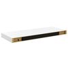 vidaXL Flytende vegghyller 2 stk h&oslash;yglans hvit 60x23,5x3,8 cm MDF