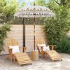 vidaXL Balinesisk Parasol Krem 185 x 185 x 260 cm