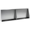 vidaXL St&oslash;ttemur 2 stk. 60 x 12 x 30 cm Galvanisert st&aring;l S&oslash;lv