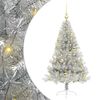 vidaXL Kunstig Forh&aring;ndsopplyst Juletre med 150 LED s&oslash;lv 120 cm PET