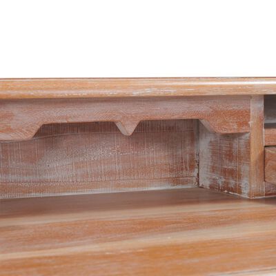 vidaXL Skrivebord 90x50x98 cm heltre mahogny