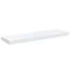 vidaXL Flytende vegghyller 2 stk h&oslash;yglans hvit 80x23,5x3,8 cm MDF