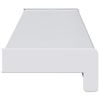 vidaXL Vinduskarmer Hvit 60 x 15 x 4,5 cm PVC