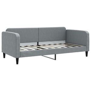 vidaXL Dagseng lysegr&aring; 90x190 cm stoff