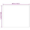 vidaXL Kunstpels Kanin Teppe Olite Rosa 200 x 280 cm Polyester