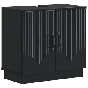 vidaXL Baderomsvaskeskap HOORN Svart 59,5 x 31,5 x 56 cm