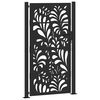 vidaXL Hageport svart 100x175 cm st&aring;lb&oslash;lgedesign