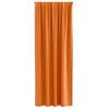 vidaXL M&oslash;rkleggende Gardiner med Ringer 2 pcs Lys Oransje 260 x 140 cm
