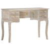 vidaXL Skrivebord gr&aring; 115x45x75 cm heltre mango