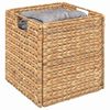 vidaXL Oppbevaringskurver 2 pcs Naturlig 28 x 28 x 28 cm Vannhyasint