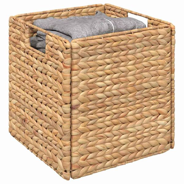 vidaXL Oppbevaringskurver 2 pcs Naturlig 28 x 28 x 28 cm Vannhyasint