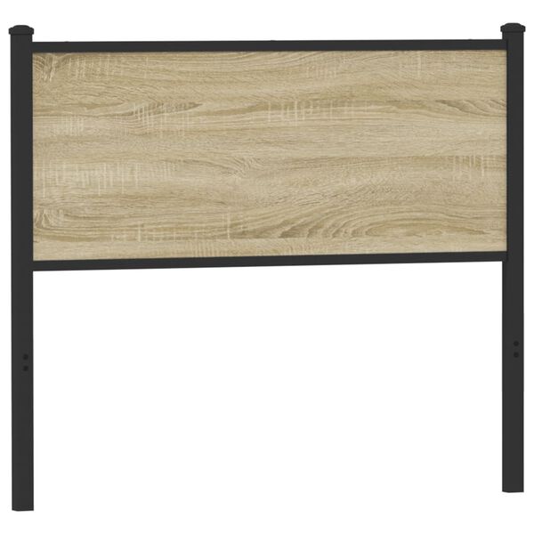 vidaXL Utskiftbar sengegavl sonoma 107 cm konstruert tre og st&aring;l