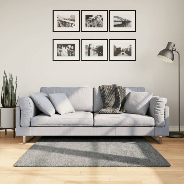 vidaXL Tykt teppe PAMPLONA h&oslash;y luv moderne gr&oslash;nn 120x120 cm