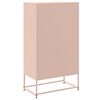 vidaXL Highboard rosa 68,5x38,5x123,5 cm stål