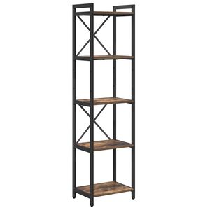 vidaXL Bokhylle 40 x 30 x 155 cm Konstruert tre R&oslash;kt eik