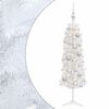vidaXL Kunstig smalt juletre med julekuler 120 cm 150 LED-lys Varmhvit