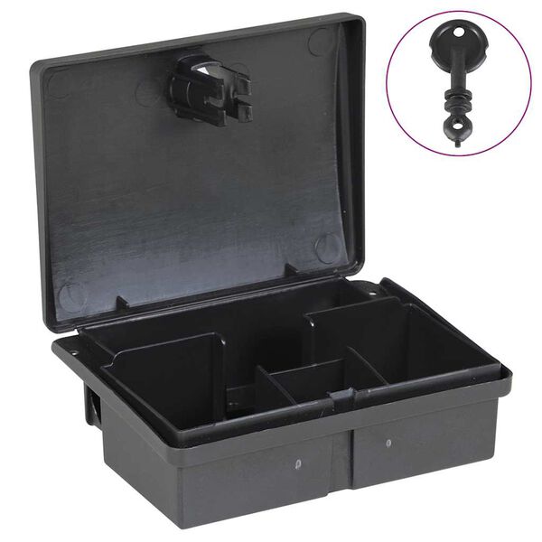 vidaXL Musefeller 20 stk svart 13x10x4 cm