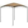 vidaXL Paviljong 3x3x2,65 m gr&aring;brun 180 g/m&sup2;