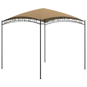 vidaXL Paviljong 3x3x2,65 m gr&aring;brun 180 g/m&sup2;