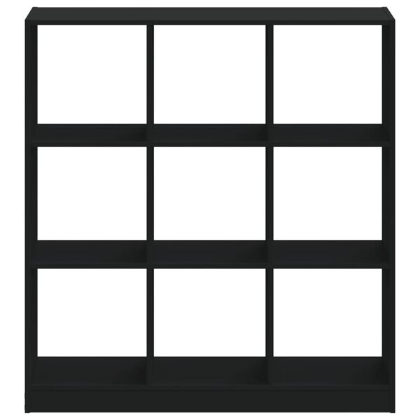 vidaXL Bokhylle svart 102x32x108 cm konstruert tre