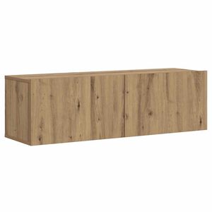 vidaXL Vegghengt TV-benk artisan eik 100x30x30 cm konstruert tre