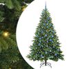 vidaXL Kunstig juletre med 300 LED med stativ gr&oslash;nn 180 cm PE og PVC