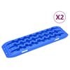vidaXL Trekkbrett 2 stk bl&aring; 106x30,5x7 cm nylon